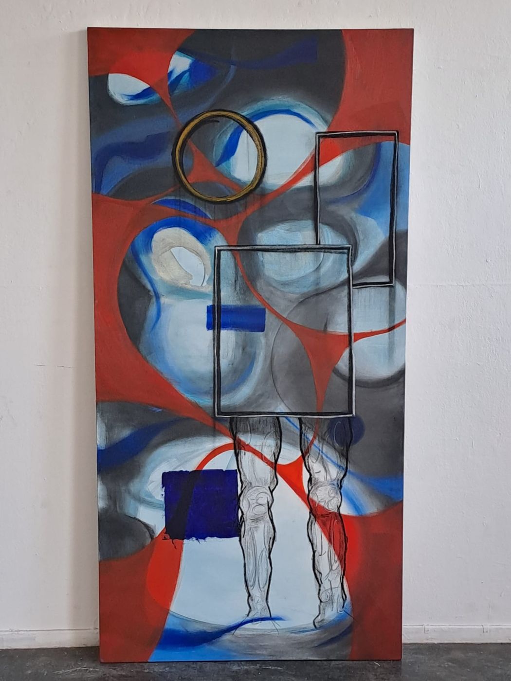 Untitled, mixed media on canvas